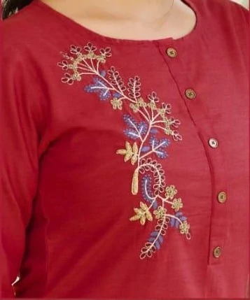 Designer hand work on sale kurtis