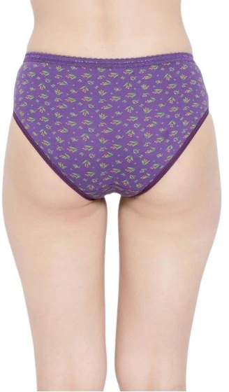 Rupa Women Printed Regular Outer Elastic Panty-102BLK