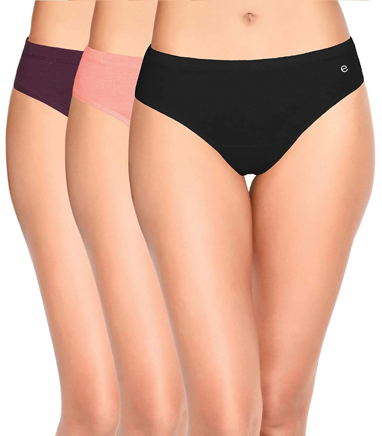 Enamor Mid Rise Hipster Panty (Pack Of 3)- Assorted