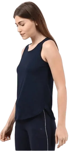 Jockey Women Navy Blazer Tank Top-AW77NVBLZ