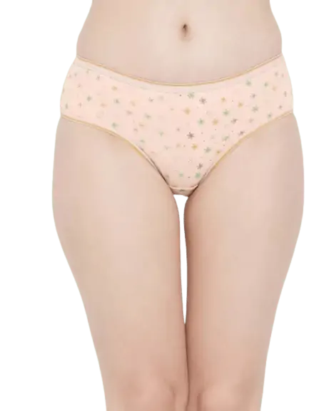 Rupa Women Printed Regular Outer Elastic Panty-102NAVY