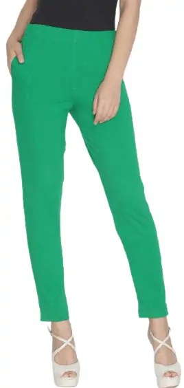 Lyra Cotton Women Forest Green Color Pant-LYRAP92