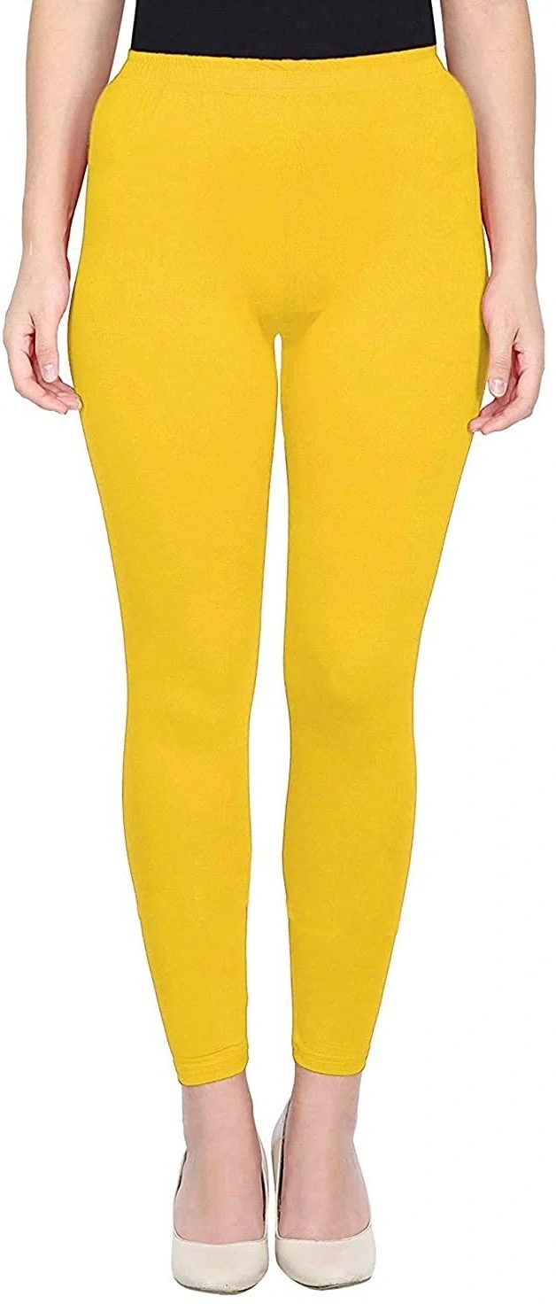 Buy online Red Solid Cotton Legging from Capris & Leggings for Women by  V-mart for ₹234 at 10% off | 2024 Limeroad.com