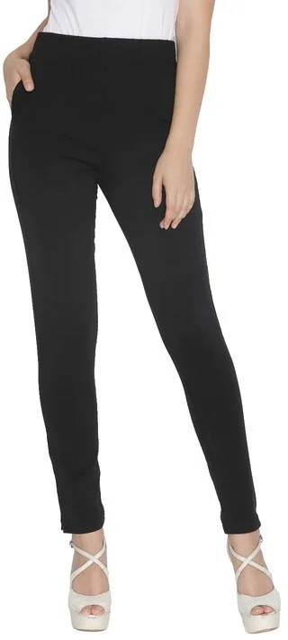 Lux Lyra Women's Relaxed Fit Leggings (Forest Green, Free Size