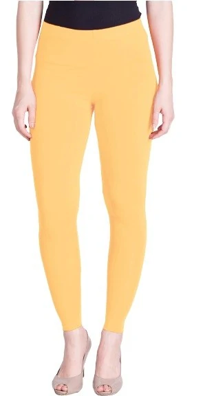 Golden Yellow Colour Ankle Length Leggings – Tarsi