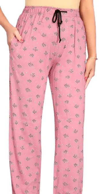 Buy RAGINI V Women's Cotton Printed Pyjama/Women's Lounge Pants/Night Pants  Multicolor for Women Set of 2 (Grey & Red) (M) at Amazon.in