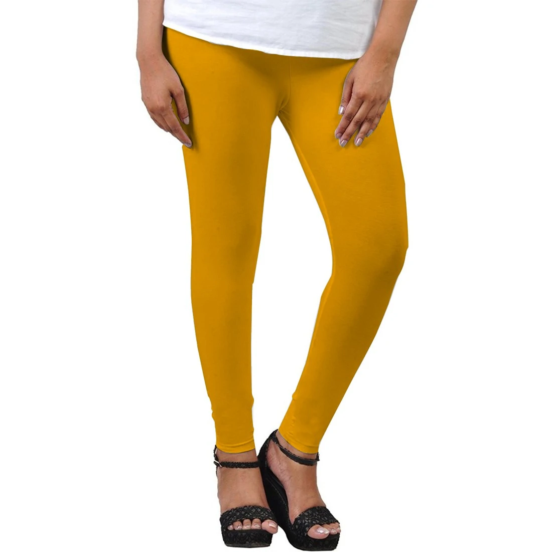 Buy Red & Yellow Leggings for Women by Tag 7 Plus Online | Ajio.com