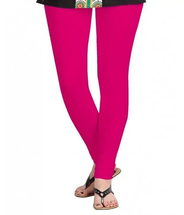 Rose Pink color ladies cotton lycra leggings-LGP28