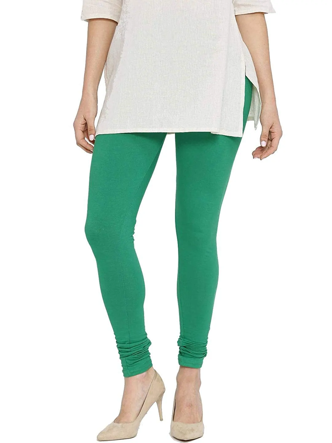 Mid Waist Ladies Neon Green Cotton Lycra Legging, Casual Wear, Skin Fit at  Rs 130 in New Delhi