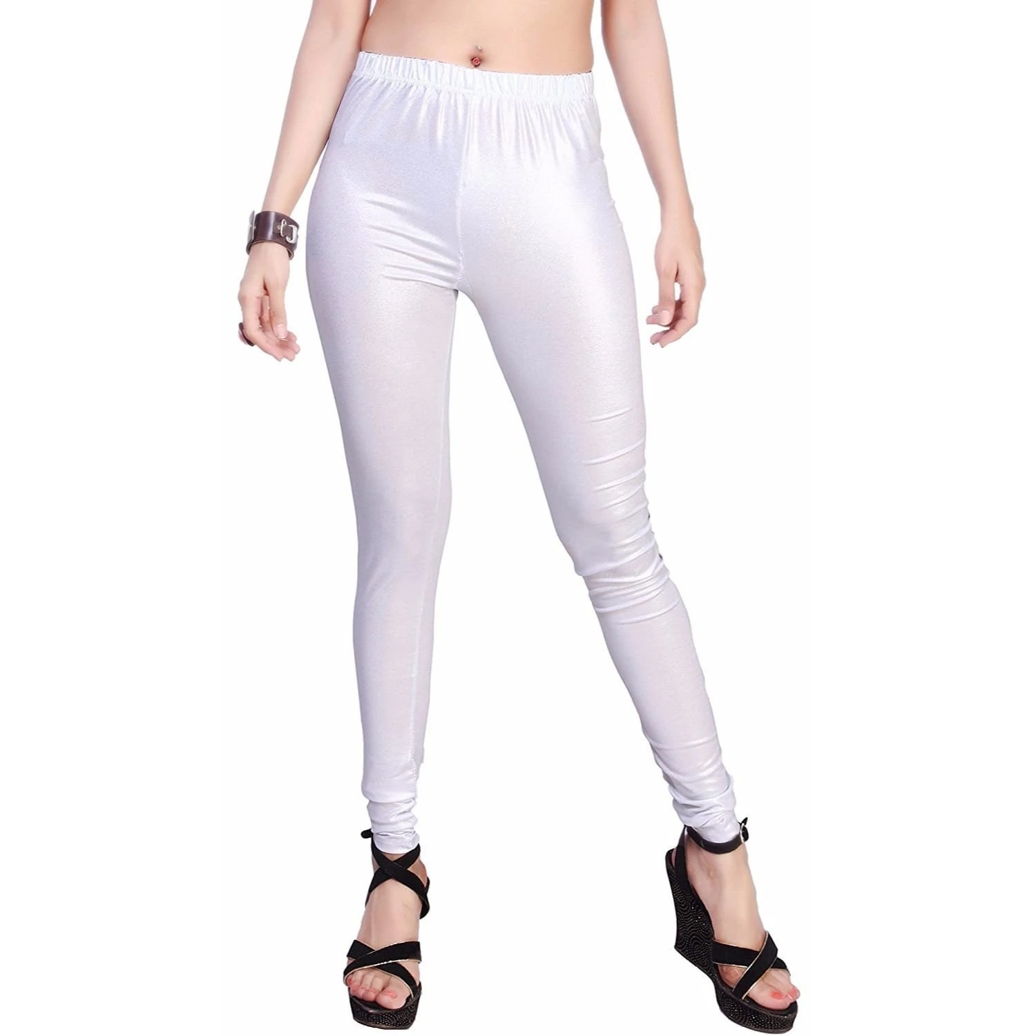 TNQ Women's Stylish and Fashionable Silver Shimmer Legging (Free Size) :  Amazon.in: Fashion