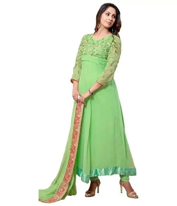 Buy Ethnic Yard Embroidered Semi Stitched Dress Material - Dress Material  for Women 21771112 | Myntra