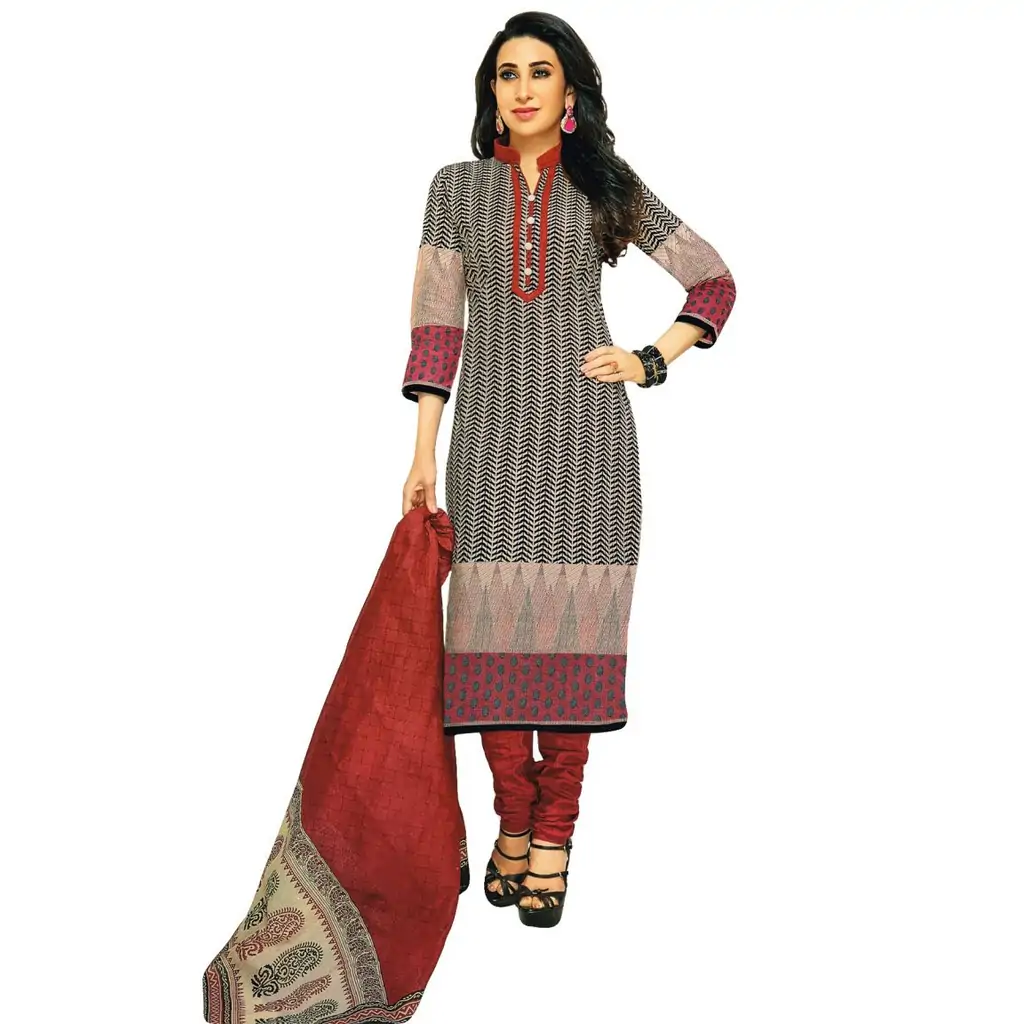 Printed 44-45 Women's Leon Fabric Patiyala Dress Material at Rs 225 in Surat
