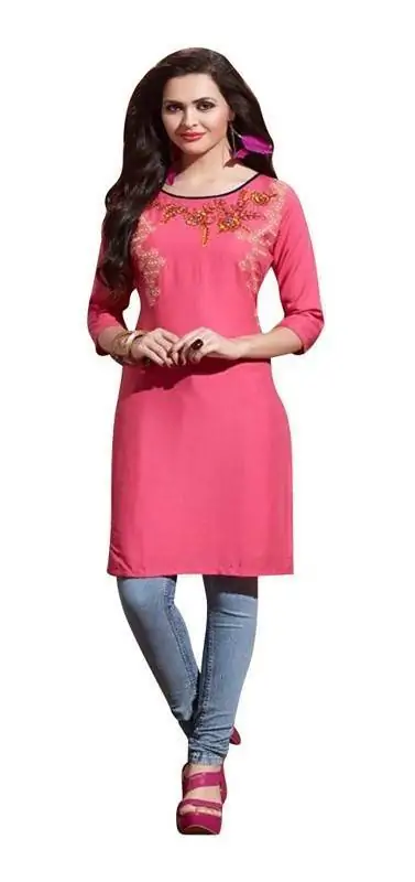 Pink hotsell colour kurtis