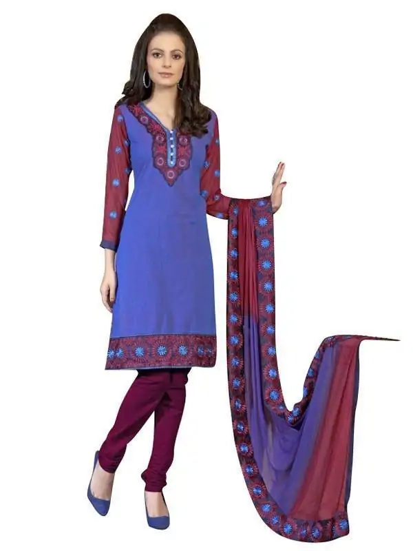 Traditional Solid Zari Border Cotton Dress Material PSL718 - Platinum -  267884