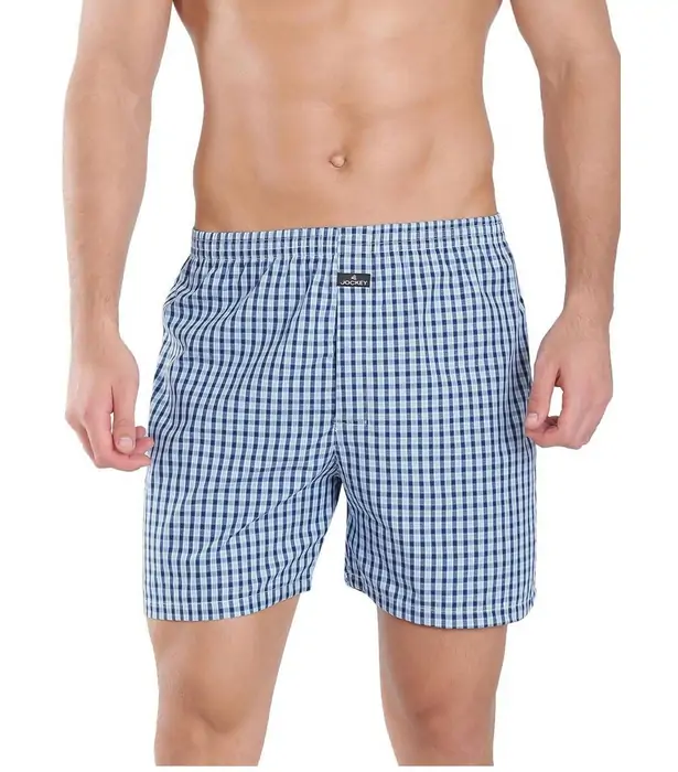 Jockey Men's Checks Boxer Shorts-US23CHECKS02